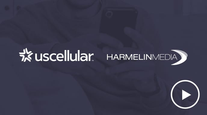 Uscellular x Harmelinmedia logos