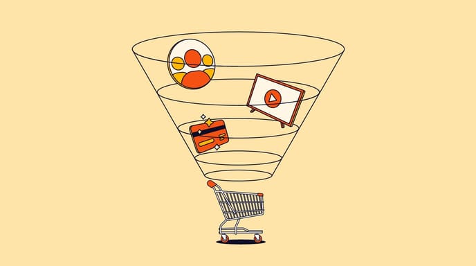 Funnel into shopping cart no logo