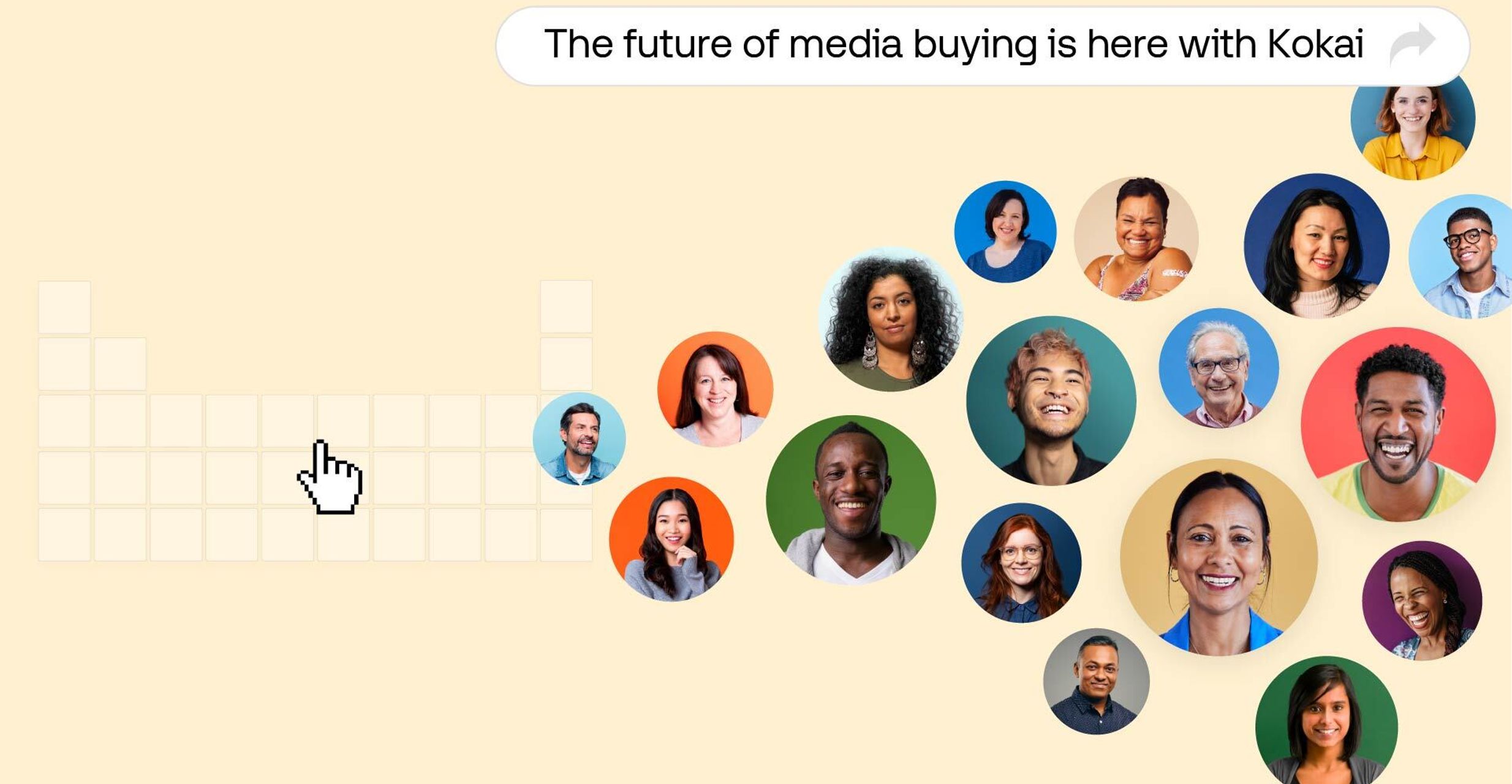 Kokai：全新平台體驗 - 黃色圖示搭配圓形頭像