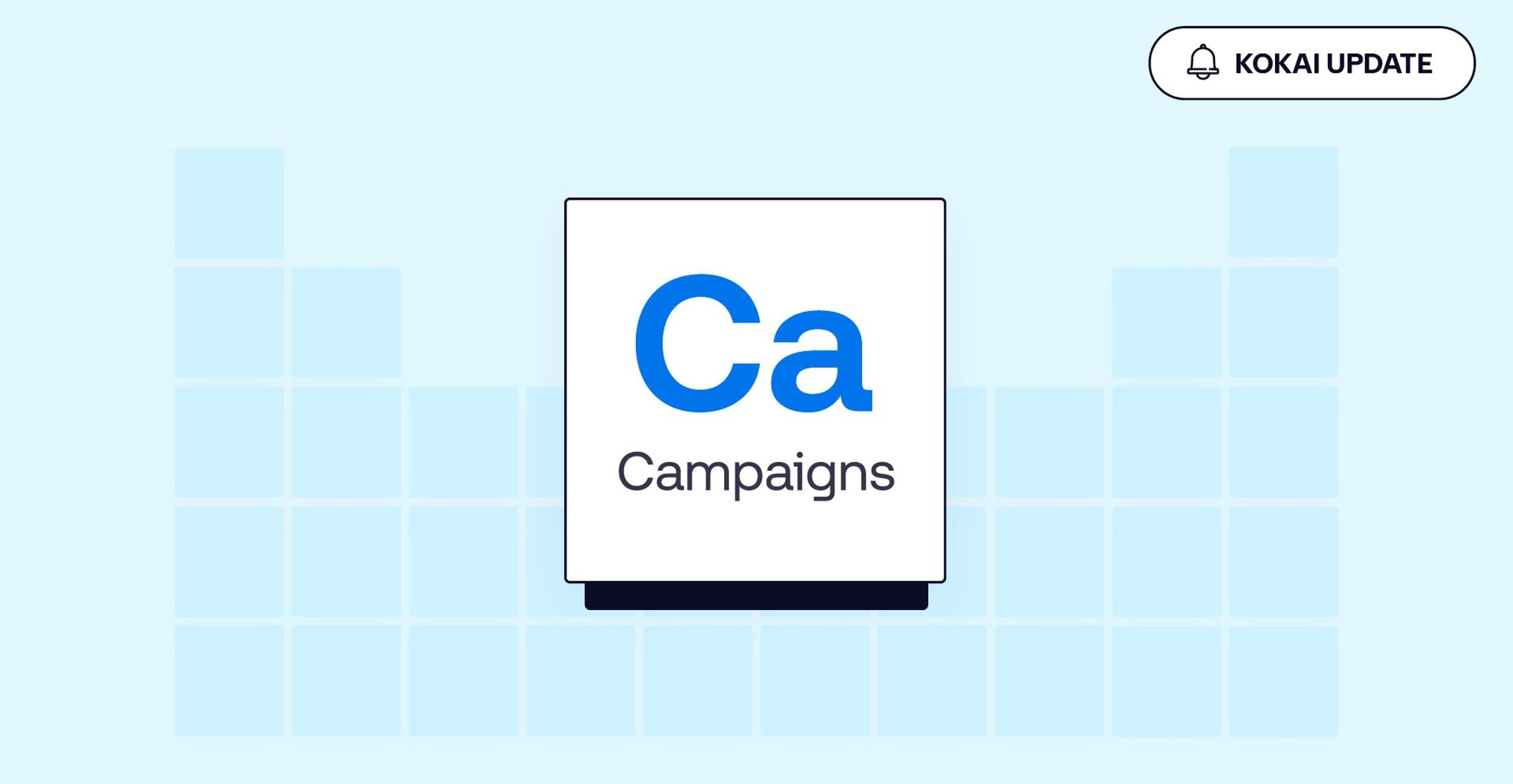 An illustration showing the programmatic table with the Campaigns tile highlighted.