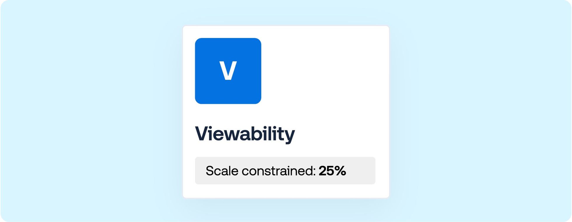 Viewability tile on The Trade Desk's Programmatic Table