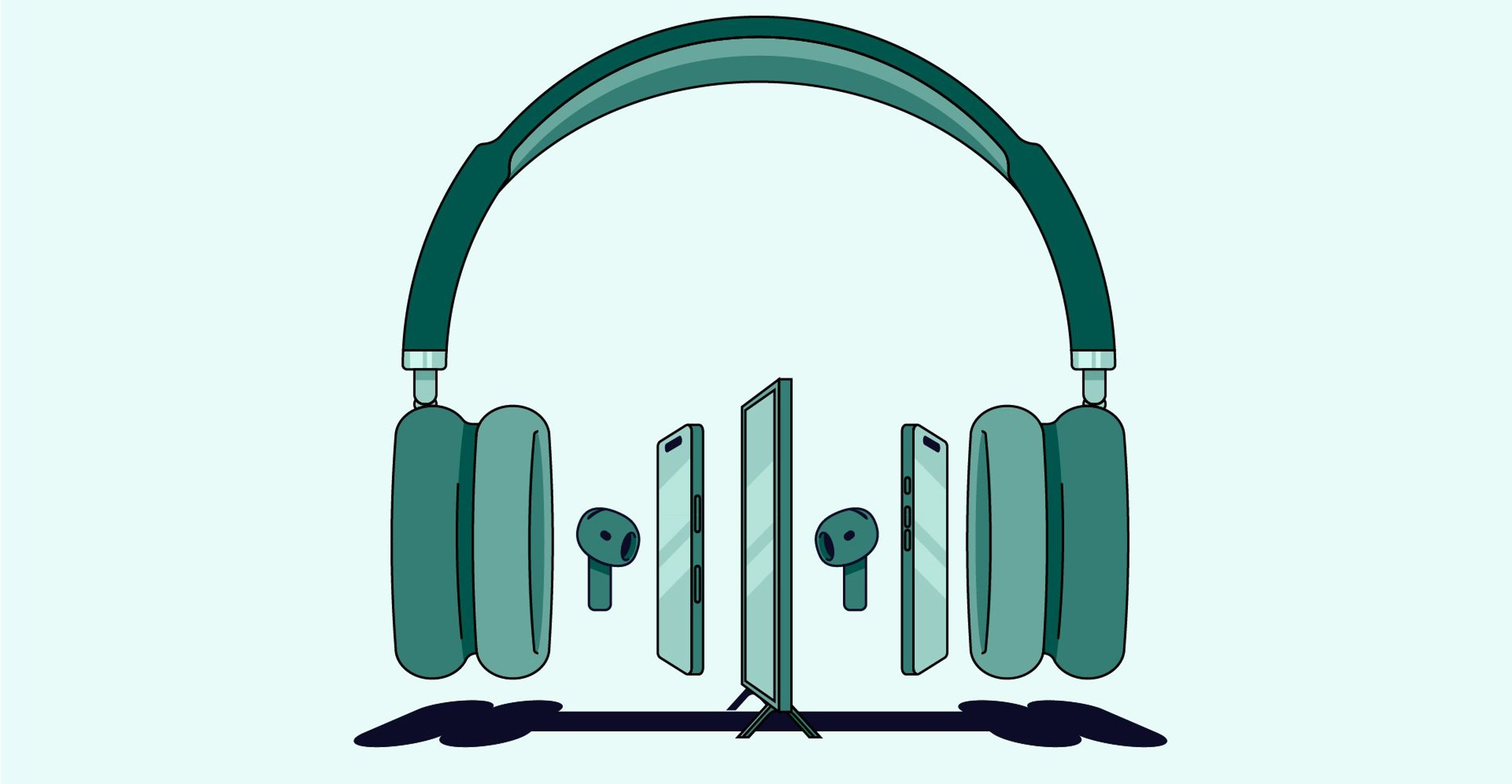 Green graphic representing The Trade Desk x Spotify Omnichannel Partnership