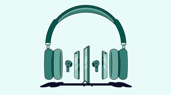 Green graphic representing The Trade Desk x Spotify Omnichannel Partnership