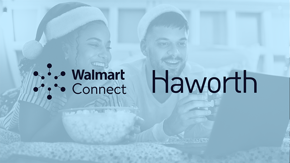 Blue cover image featuring the Walmart Connect and Haworth logos