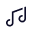 Musical note icon