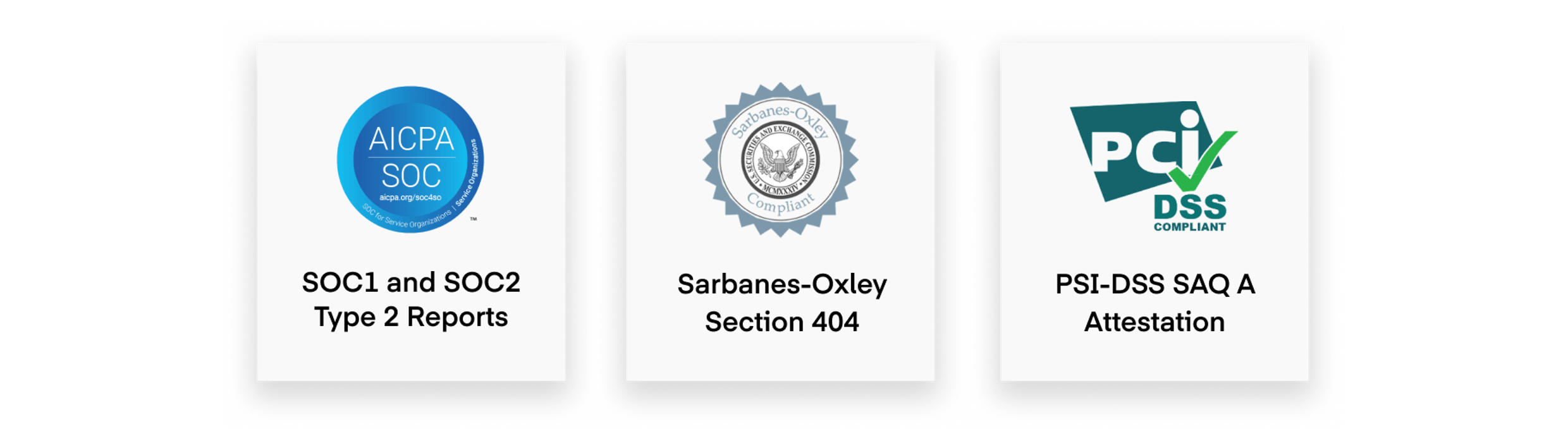 Various security compliance badges awarded to The Trade Desk